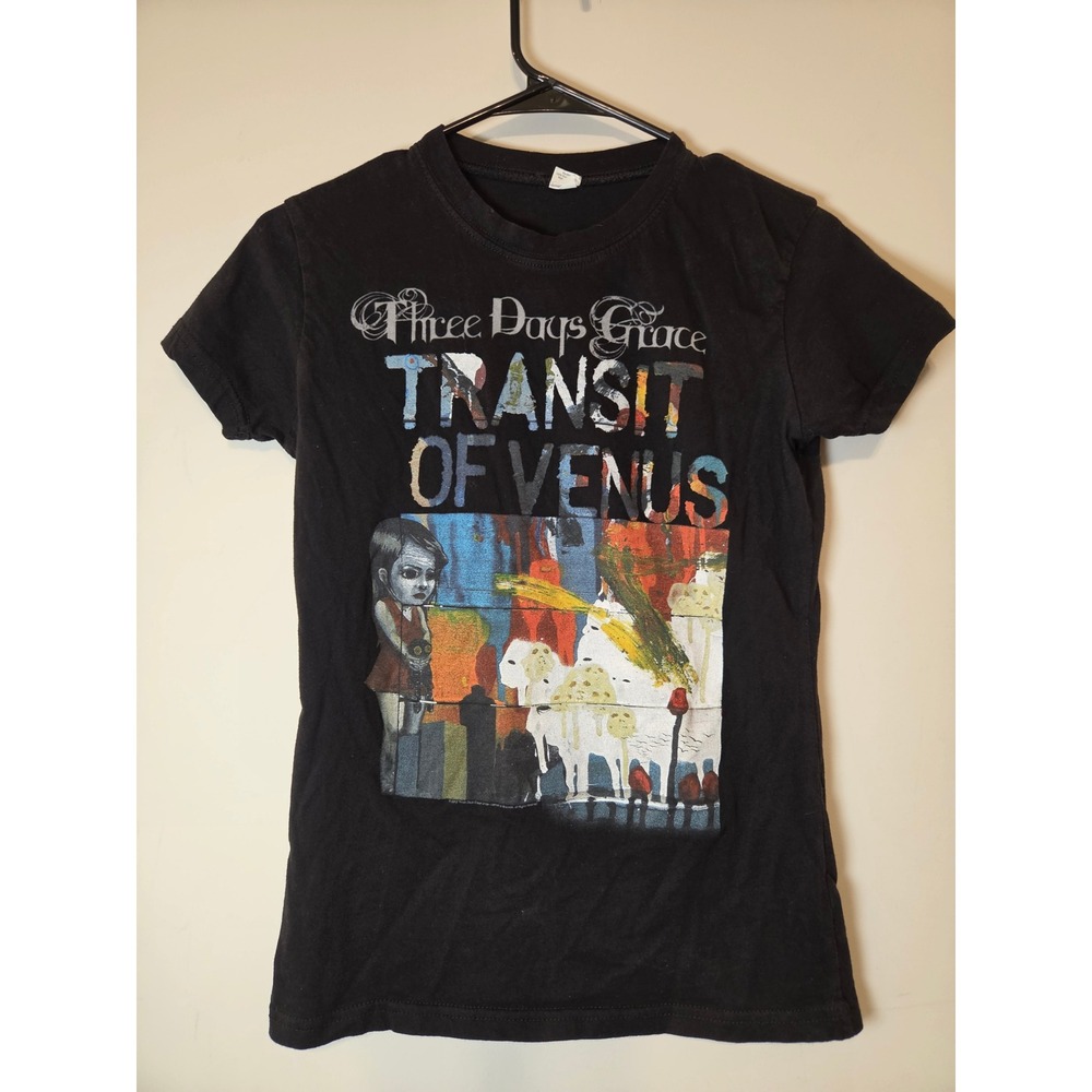 Three Days Grace Transit of Venus Band T-Shirt Black Tultex 2012 Rock Graphic M